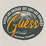 Guess Shirt tinta unita Girocollo con Stampa Beige per Neonato N5BI11I3Z14X BEIGE GUESS 