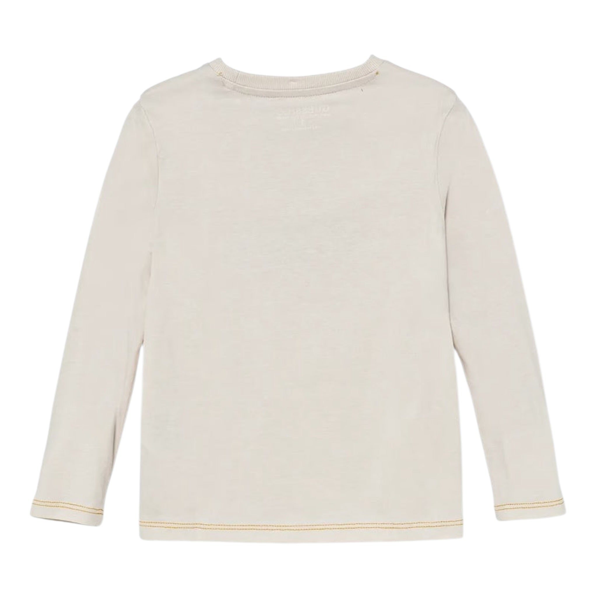 Guess Shirt tinta unita Girocollo con Stampa Beige per Neonato N5BI11I3Z14XX BEIGE GUESS 