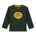 Guess Shirt tinta unita Girocollo con Stampa Verde per Bambino N5BI11I3Z14XXJ VERDE GUESS 