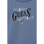 Guess Shirt tinta unita con Stampa Azzurro per Neonato N5BI18I3Z14 AZZURRO GUESS 