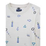 Guess Felpa tinta unita Girocollo con Stampa Grigio per Neonato N5BQ03KAX74 GRIGIO GUESS 