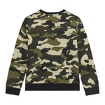 Guess Felpa tinta unita con Fantasia Militare Verde per Bambino N5BQ05KAD74 VERDE GUESS 