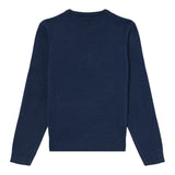 Guess Maglia Girocollo tinta unita con Logo Blu per Bambino N5BR03Z32N0X BLU GUESS 
