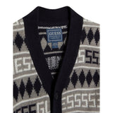 Guess Cardigan Bicolore con Loghi Bianco per Bambino N5BR06Z2BB0XJ BIANCO GUESS 
