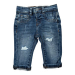 Guess Jeans tinta unita con Girovita Regolabile Blu per Neonato N5RA01D46T0 BLU GUESS 