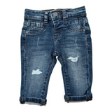 Guess Jeans tinta unita con Girovita Regolabile Blu per Neonato N5RA01D46T0 BLU GUESS 