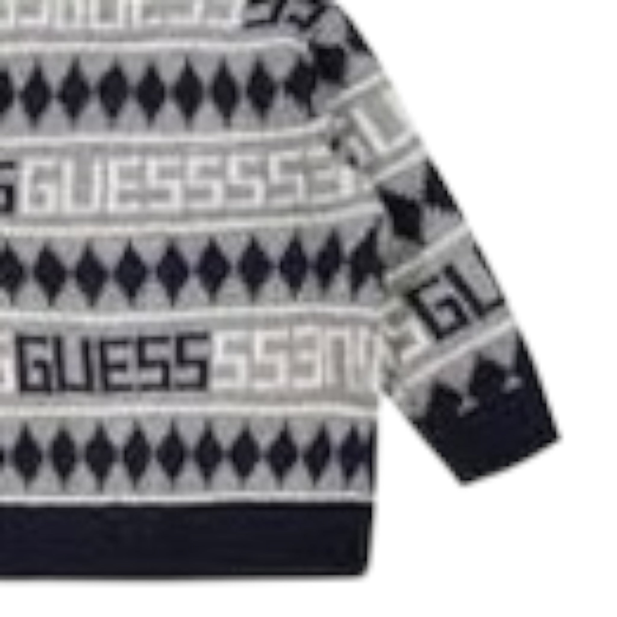 Guess Cardigan tinta unita Logato Blu per Bambino N5RBR06Z2BB0 BLU GUESS 
