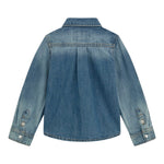 Guess Camicia In Denim tinta unita Azzurro per Bambino N5RH05D5K80J AZZURRO GUESS 