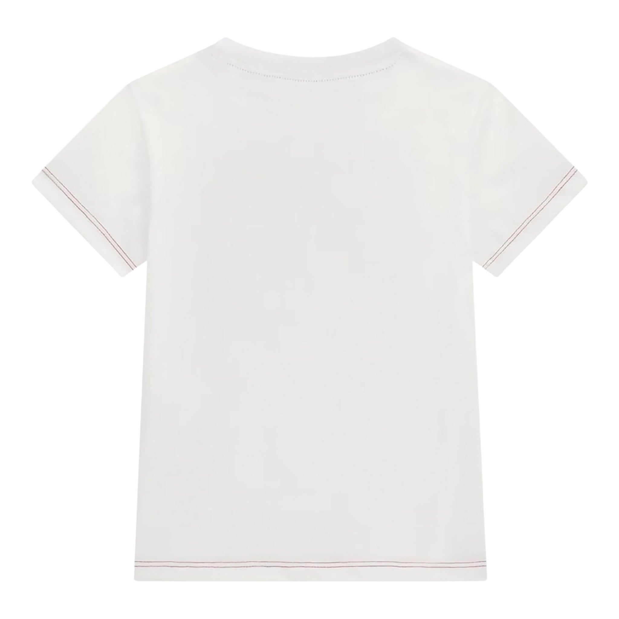 Guess T-Shirt tinta unita con Stampa Bianco per Neonato N5RI02K8HM4N BIANCO GUESS 