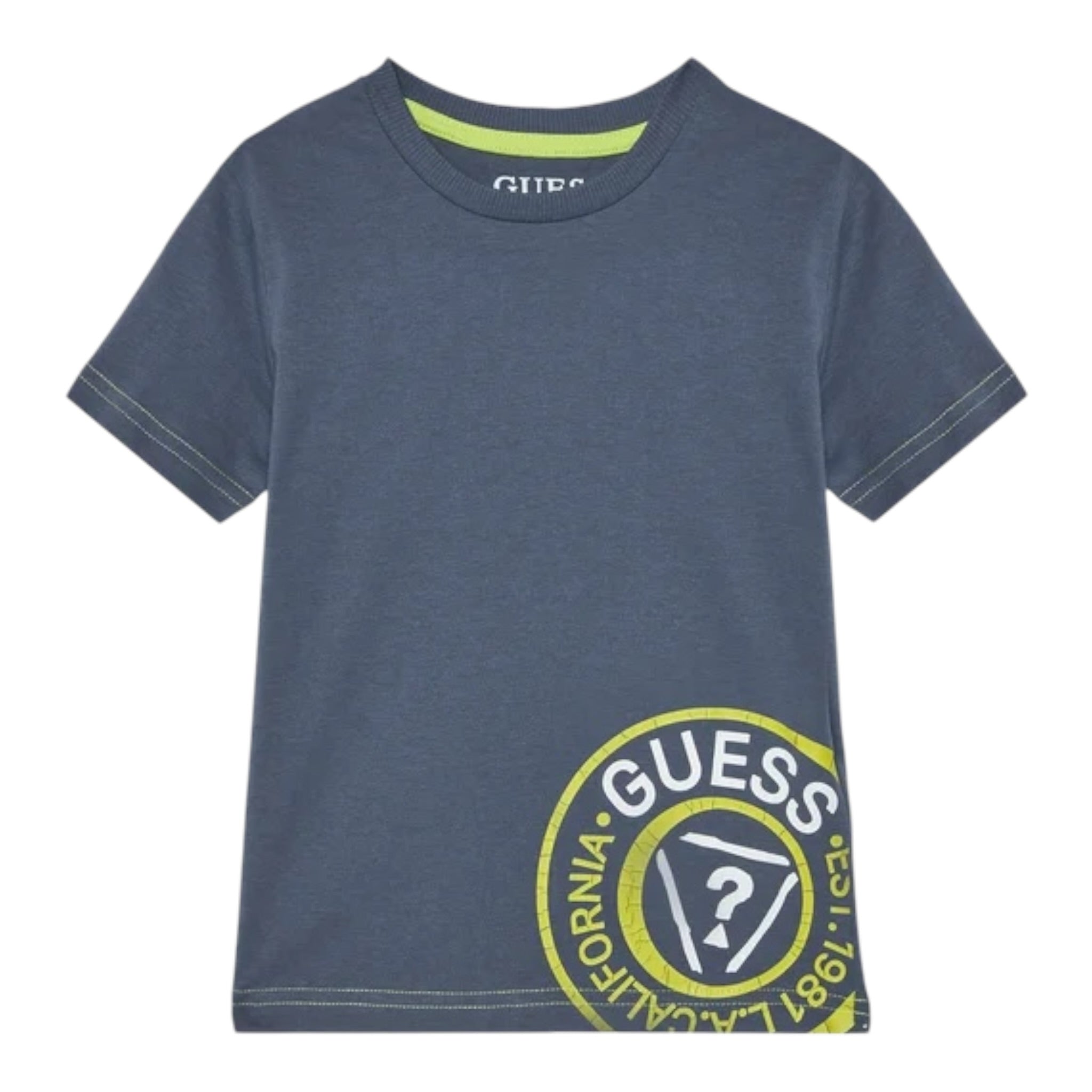 Guess T-Shirt tinta unita con Stampa Polvere per Bambino N5RI15K8HM4 POLVERE GUESS 