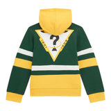 Guess Felpa Bicolore con Zip E Cappuccio Giallo/Verde per Neonato N5RQ02KA6R4 GIALLO/VERDE GUESS 