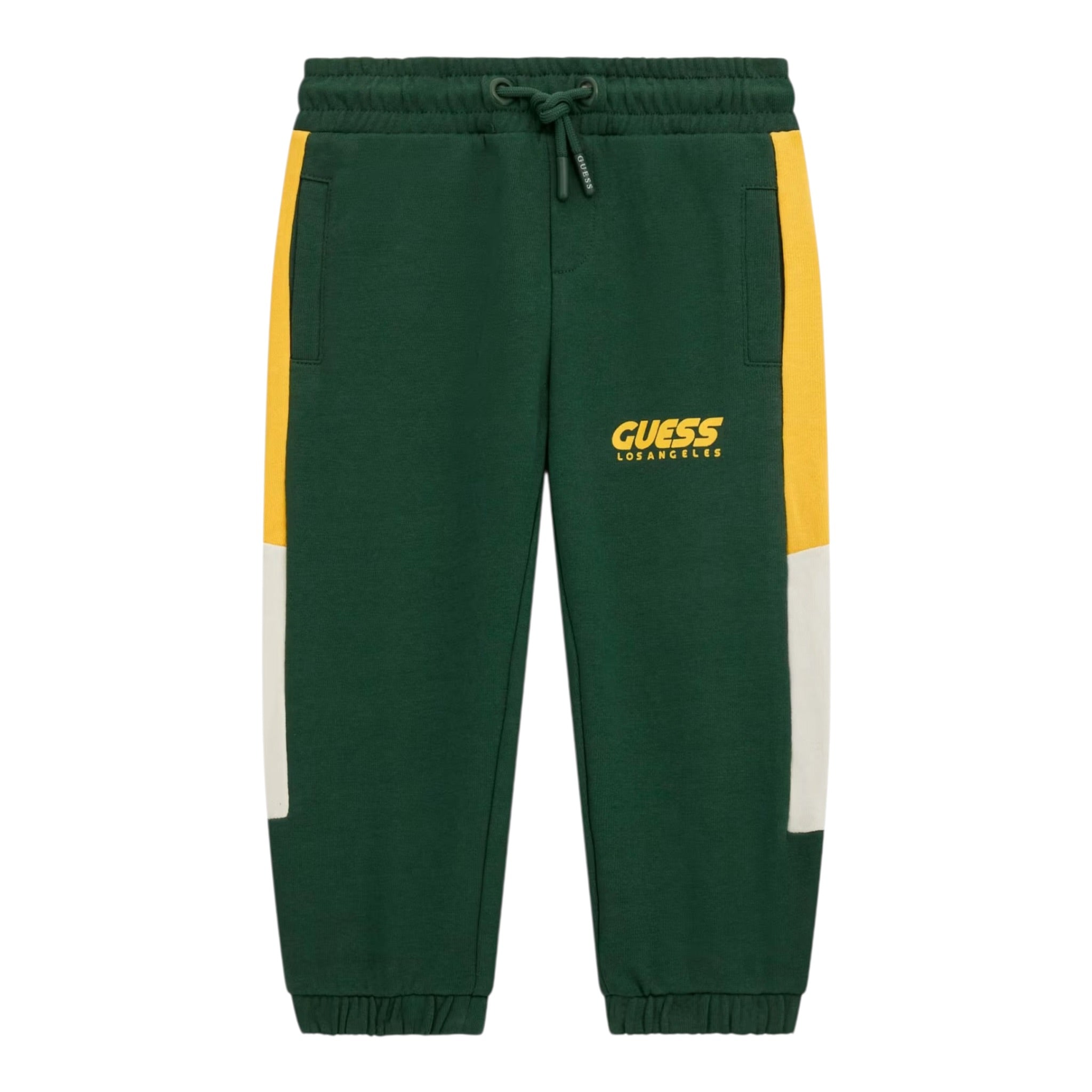 Guess Pantalone tinta unita Modello Tuta Verde per Bambino N5RQ11KA6R4 VERDE GUESS 