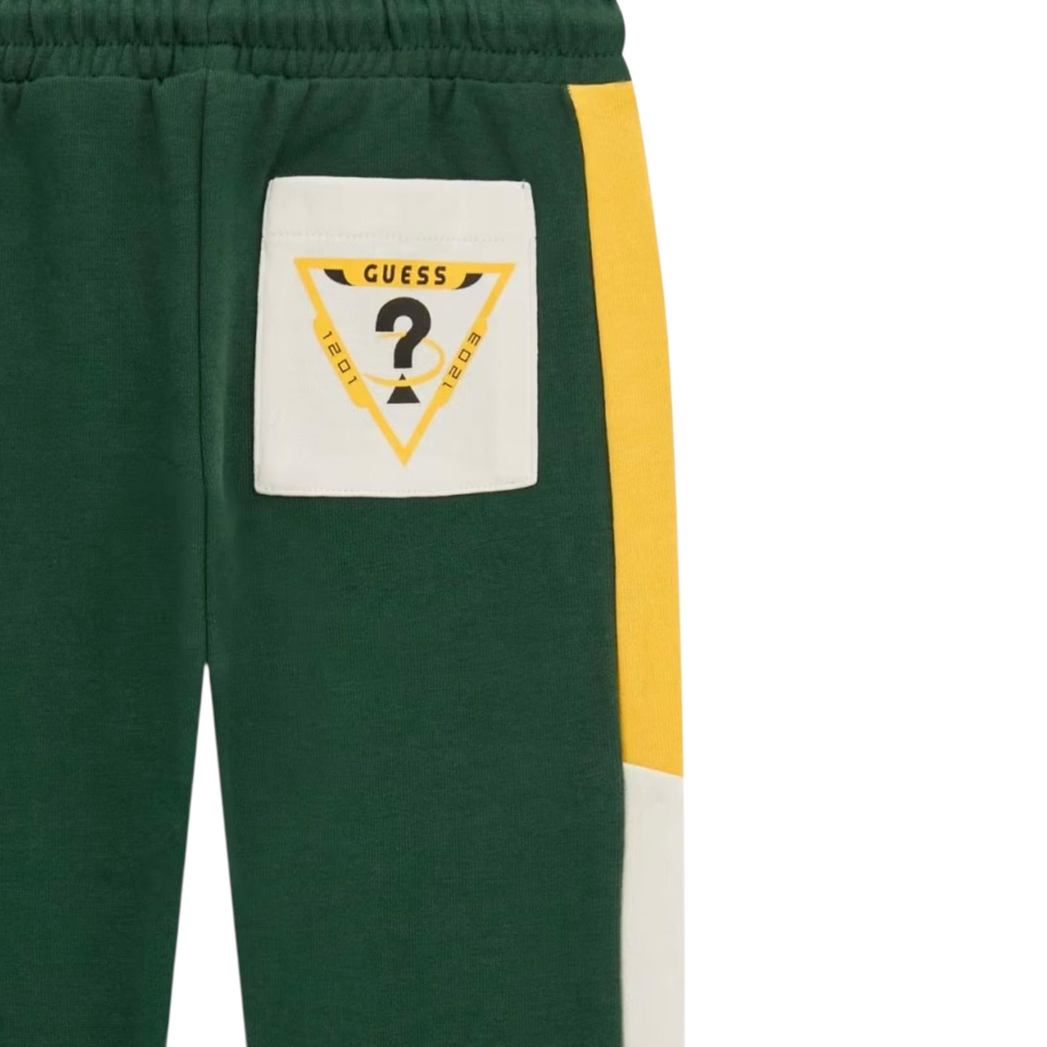 Guess Pantalone tinta unita Modello Tuta Verde per Bambino N5RQ11KA6R4 VERDE GUESS 