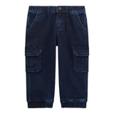 Guess Jeans tinta unita con Elastico In Vita Blu per Bambino N5YA03KCY70 BLU GUESS 