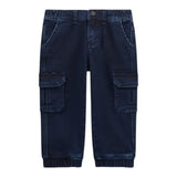 Guess Jeans tinta unita con Elastico In Vita Blu per Neonato N5YA03KCY70N BLU GUESS 