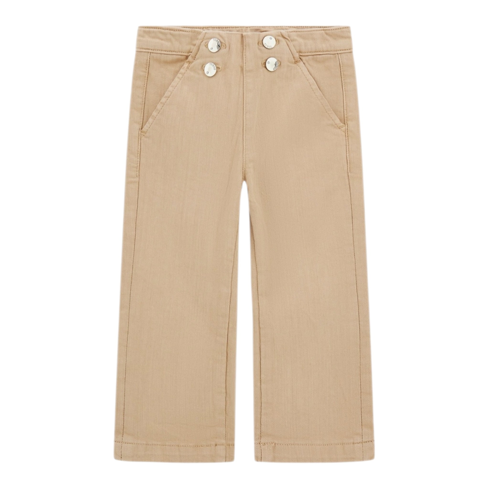 Guess Pantalone tinta unita con Elastico In Vita Beige per Bambina N5YB03WE620 BEIGE GUESS 