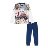 Guess Completo 2Pz Shirt-Pantalone Blu per Bambino N5YG00K8HM4X BLU GUESS 
