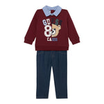 Guess Completo 2 Pezzi Felpa-Jeans Bordeaux per Bambino N5YG13KAX74 BORDEAUX GUESS 