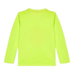 Guess Shirt tinta unita Girocollo con Stampa Verde Acido per Neonato N5YI03K8HM4 VERDE ACIDO GUESS 