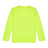 Guess Shirt tinta unita Girocollo con Stampa Verde Acido per Neonato N5YI03K8HM4 VERDE ACIDO GUESS 