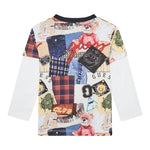 Guess Shirt tinta unita con Fantasia Panna per Neonato N5YI09K8HM4 PANNA GUESS 