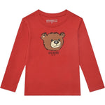 Guess Shirt tinta unita Girocollo con Stampa Rosso per Bambino N5YI125K8HM4J ROSSO GUESS 