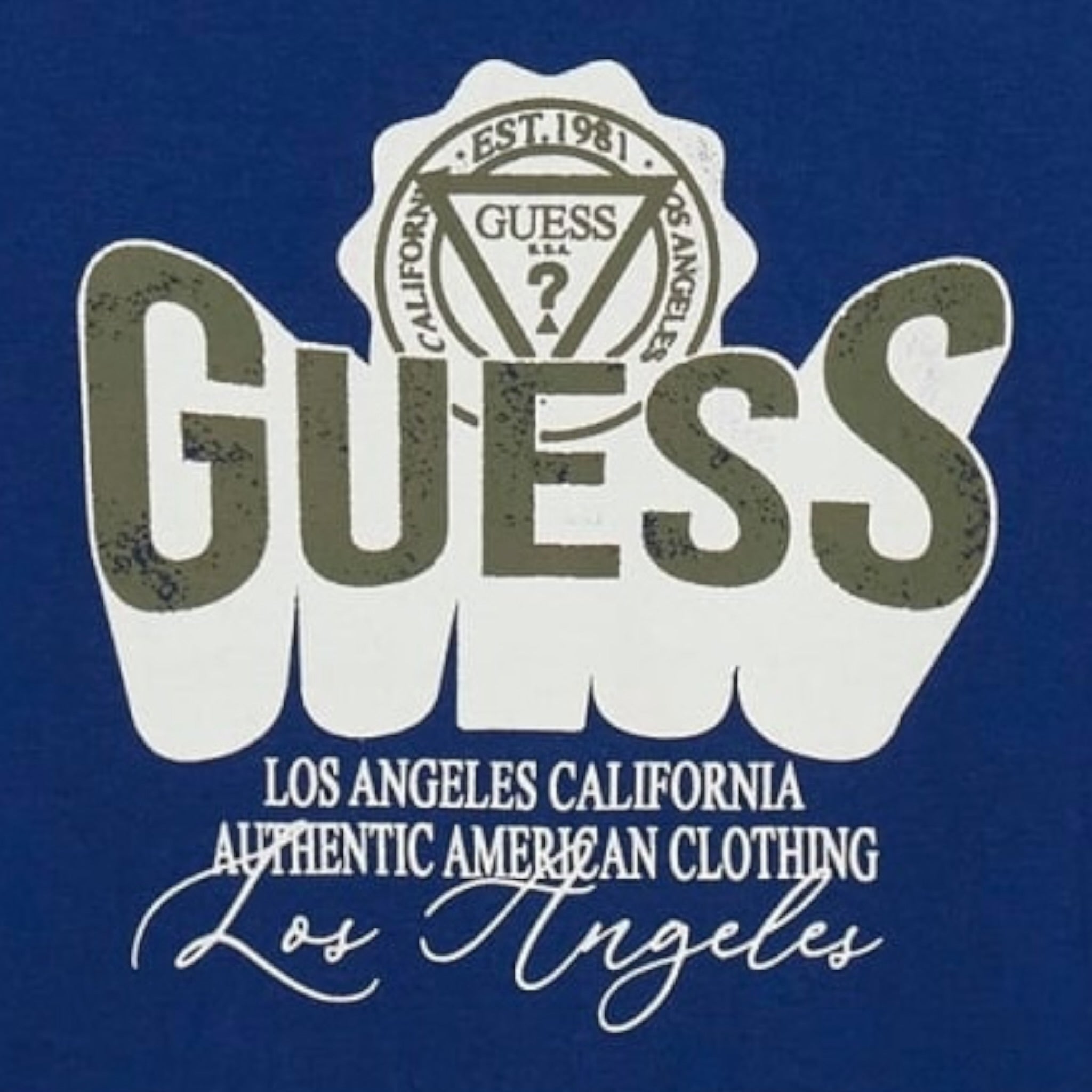 Guess Shirt tinta unita con Stampa Blu per Neonato N5YI13K8HM0X BLU GUESS 