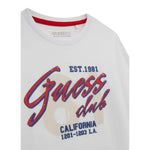 Guess Shirt tinta unita con Stampa Bianco per Neonato N5YI15K8HM4 BIANCO GUESS 