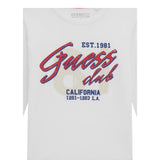 Guess Shirt tinta unita con Stampa Bianco per Bambino N5YI15K8HM4X BIANCO GUESS 