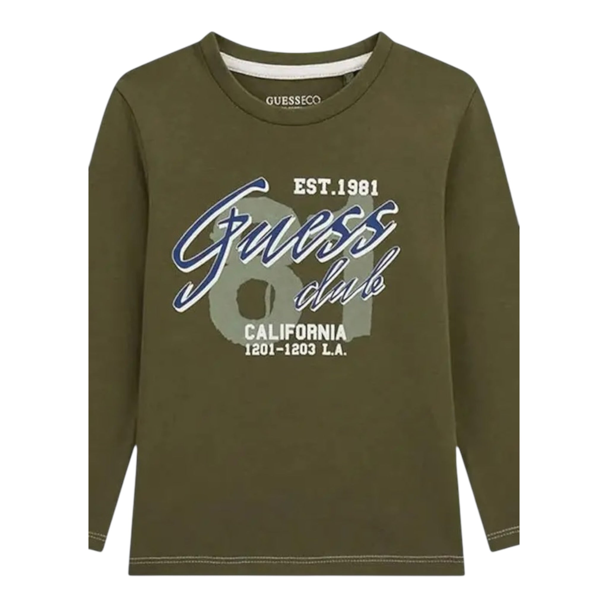 Guess Shirt tinta unita con Stampa Verde per Neonato N5YI15K8HM4XN VERDE GUESS 