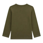 Guess Shirt tinta unita con Stampa Verde per Bambino N5YI15K8HM4X VERDE GUESS 