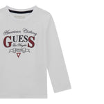 Guess Shirt tinta unita con Stampa Bianco per Neonato N5YI21K8HM4XX BIANCO GUESS 