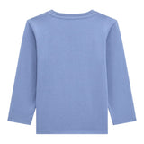 Guess Shirt tinta unita Girocollo con Stampa Azzurro per Bambino N5YI23K8HM4 AZZURRO GUESS 