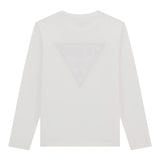 Guess Shirt tinta unita con Logo Bianco per Neonato N5YI24K8HM4 BIANCO GUESS 