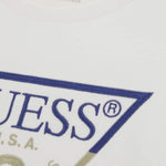 Guess Shirt tinta unita con Logo Bianco per Neonato N5YI24K8HM4 BIANCO GUESS 