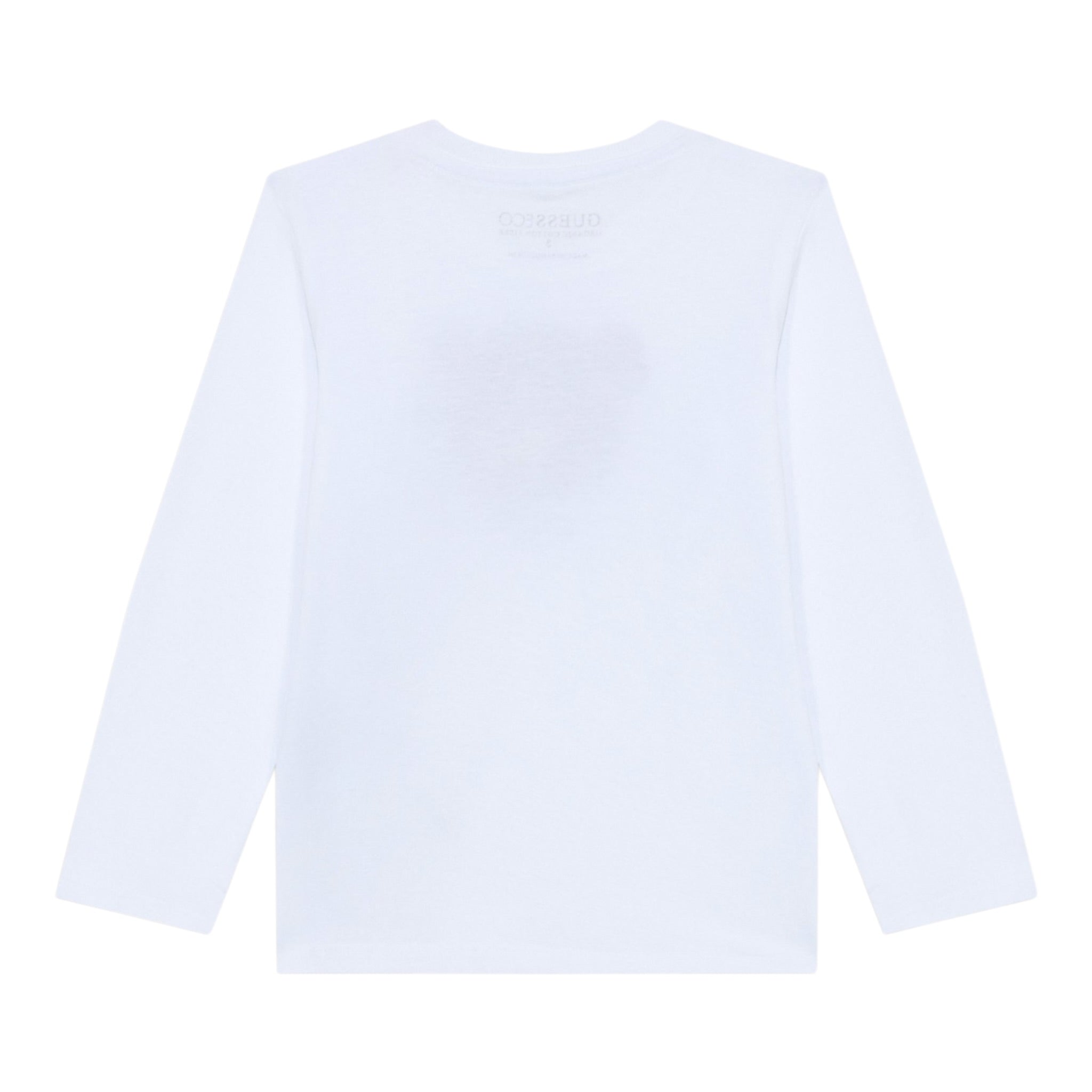 Guess Shirt tinta unita Girocollo con Stampa Bianco per Neonato N5YI25K8HM4 BIANCO GUESS 