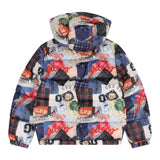 Guess Giubbino Multicolor con Zip E Cappuccio Bianco per Bambino N5YL05WEGY0J BIANCO GUESS 