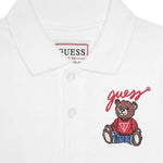 Guess Polo tinta unita con Logo Bianco per Neonato N5YP00KADZ4 BIANCO GUESS 
