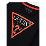 Guess Shirt tinta unita con Stampa Nero per Neonato N84I24K5M20 NERO GUESS 