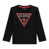 Guess Shirt tinta unita con Stampa Nero per Neonato N84I24K5M20 NERO GUESS 