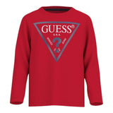 Guess Shirt tinta unita con Stampa Rosso per Neonato N84I24K8HM0 ROSSO GUESS 