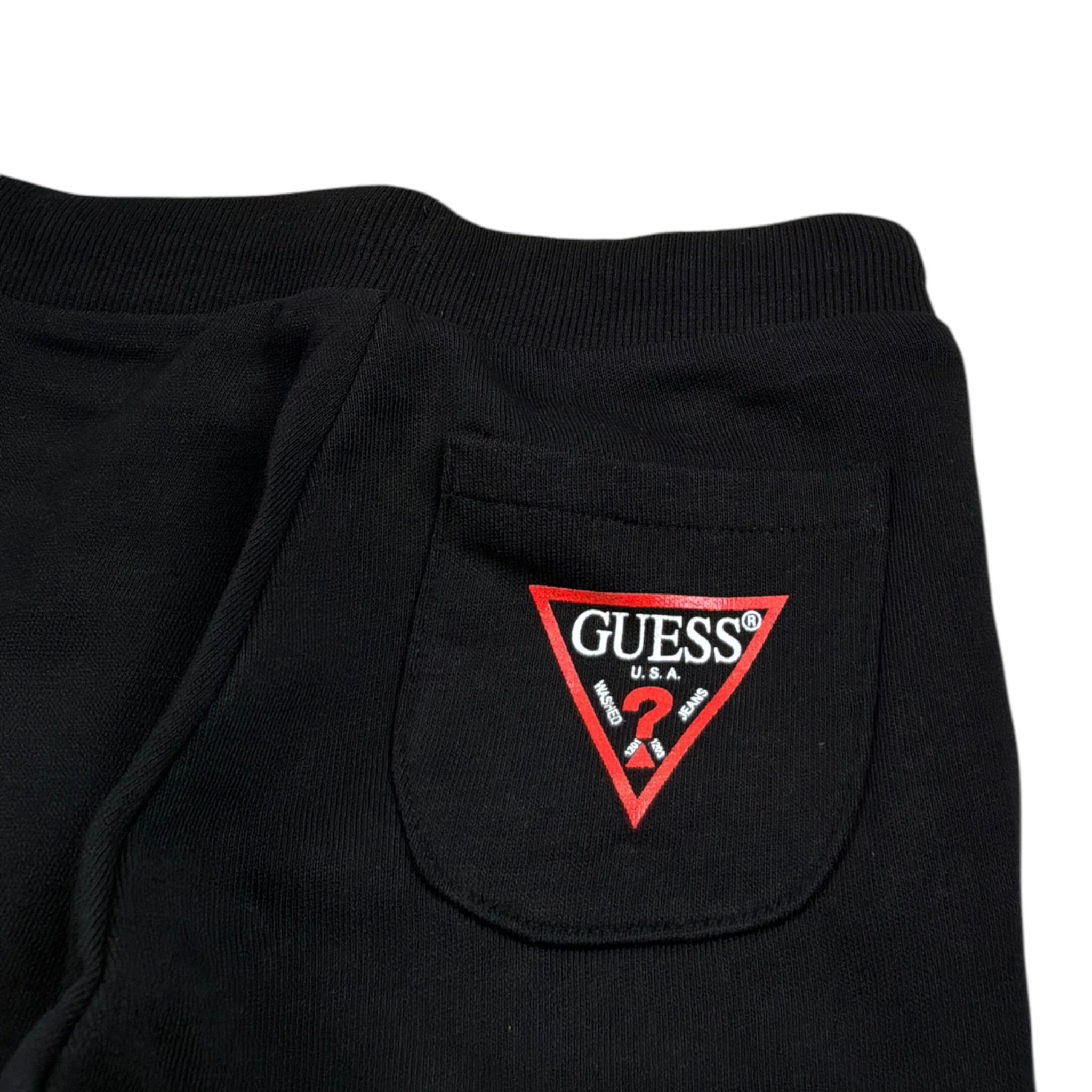 Guess Pantalone Modello Tuta con Logo Nero per Neonato N93Q17KAUG0X NERO GUESS 