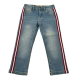Harmont & Blaine Jeans tinta unita con Profili In Contrasto Azzurro per Bambino 5201XW001 AZZURRO HARMONT & BLAINE 