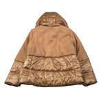 Herno Giubbino tinta unita con Cappuccio Cammello per Bambina GI000095G CAMMELLO HERNO 