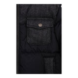 Herno Giubbino tinta unita con Zip E Cappuccio Blu per Bambino PI000158B BLU HERNO 