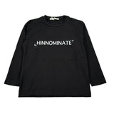 Hinnominate Shirt Girocollo tinta unita con Logo Nero per Bambino 3631M00082 NERO HINNOMINATE 