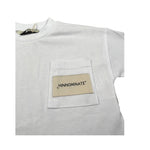 Hinnominate T-Shirt Girocollo tinta unita con Taschino Bianco per Bambino 3631MZ00057 BIANCO HINNOMINATE 