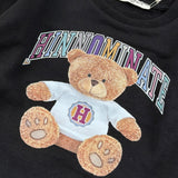 Hinnominate Felpa tinta unita con Stampa Nero per Bambino 3641F00285 NERO HINNOMINATE 