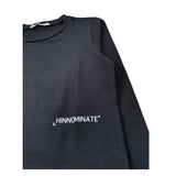 Hinnominate Shirt Girocollo tinta unita con Logo Nero per Bambino 3641M00114 NERO HINNOMINATE 