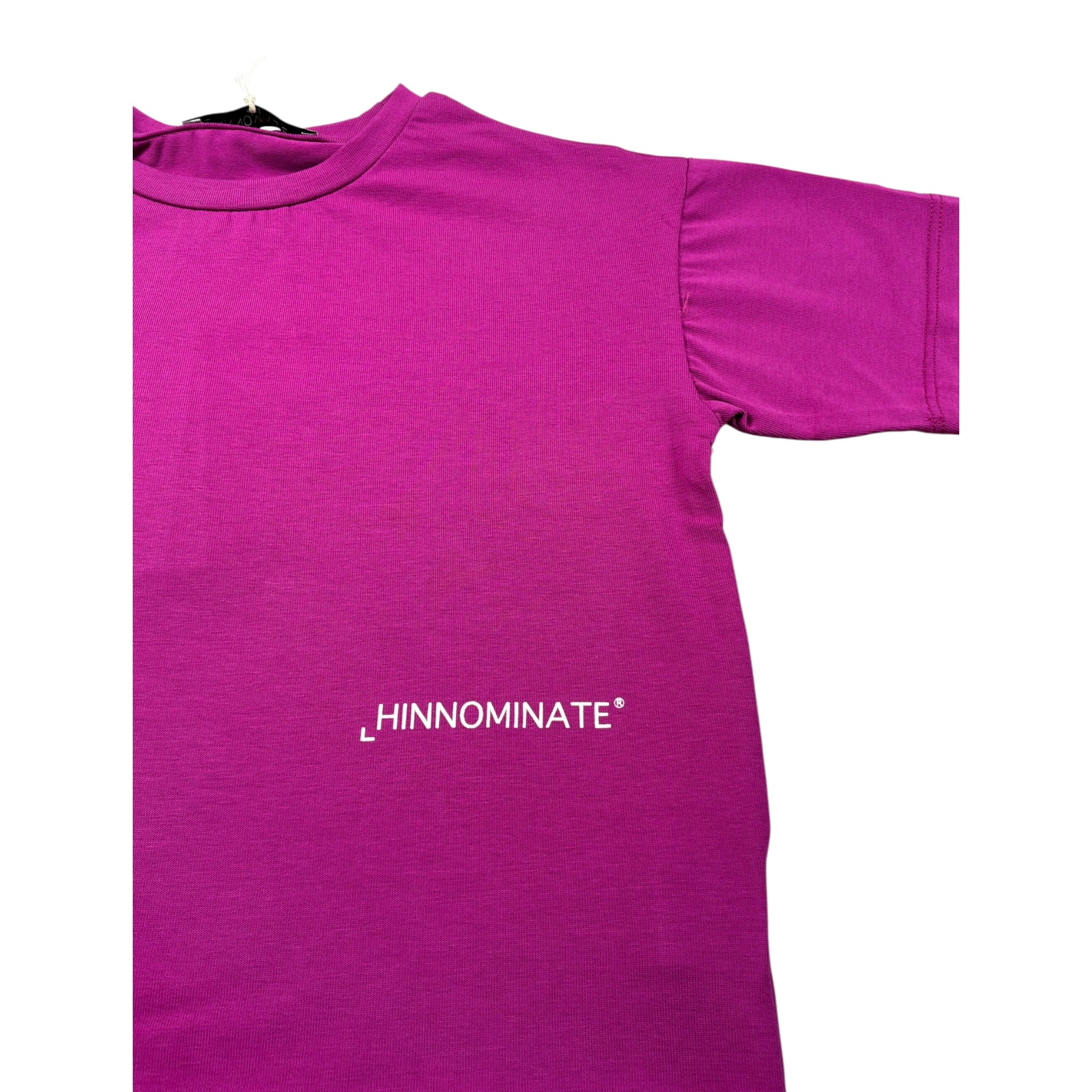 Hinnominate T-Shirt Girocollo tinta unita con Logo Viola per Bambina 3642M00110 VIOLA HINNOMINATE 